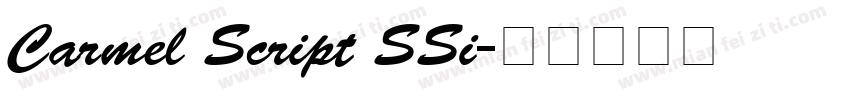 Carmel Script SSi字体转换